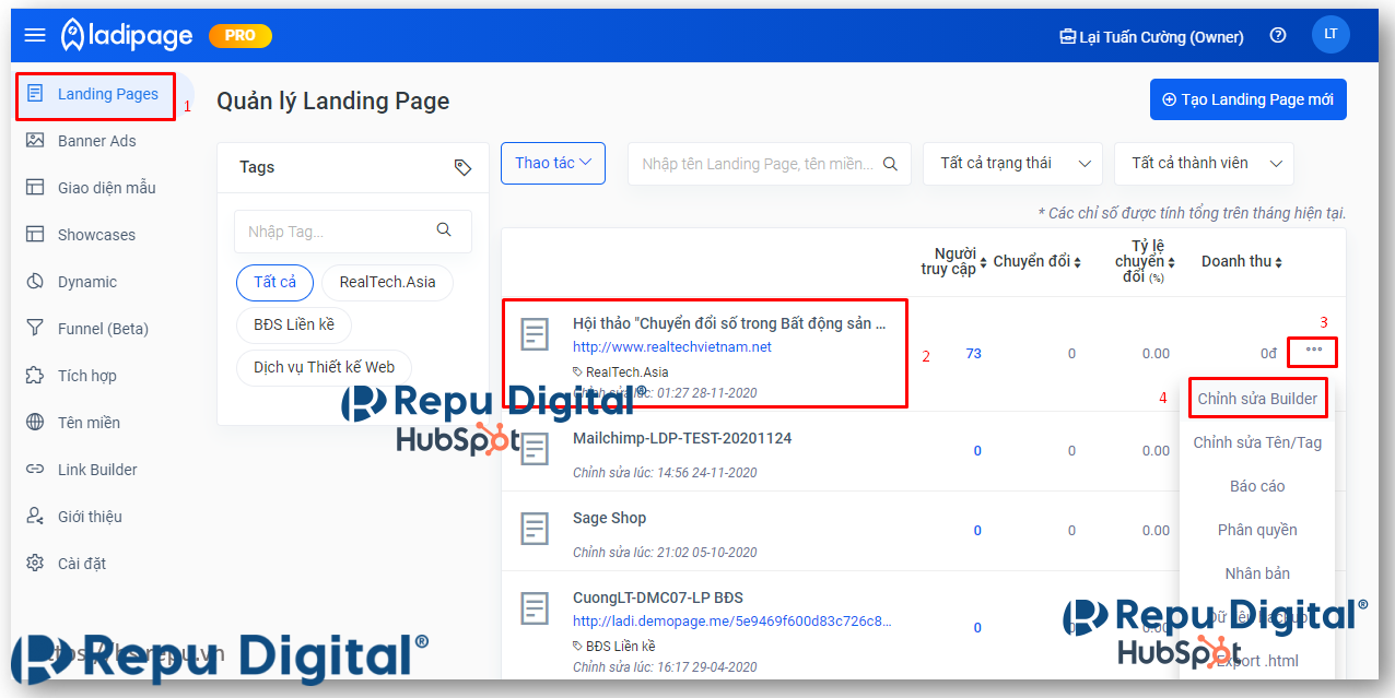 HubSpot-Repu-Hướng dẫn tích hợp HubSpot vào Ladipage-Dùng GTM-01
