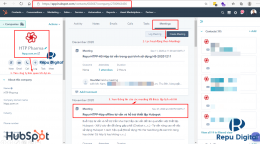 Hướng dẫn lọc hoạt động chăm sóc khách hàng theo dự án, công ty, contact trong HubSpot-01