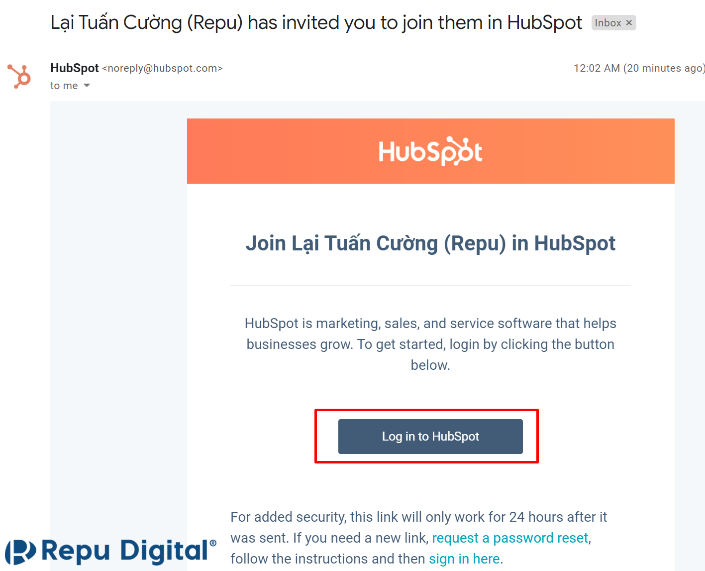 Hướng dẫn kích hoạt tài khoản HubSpot Academy từ Repu - 02