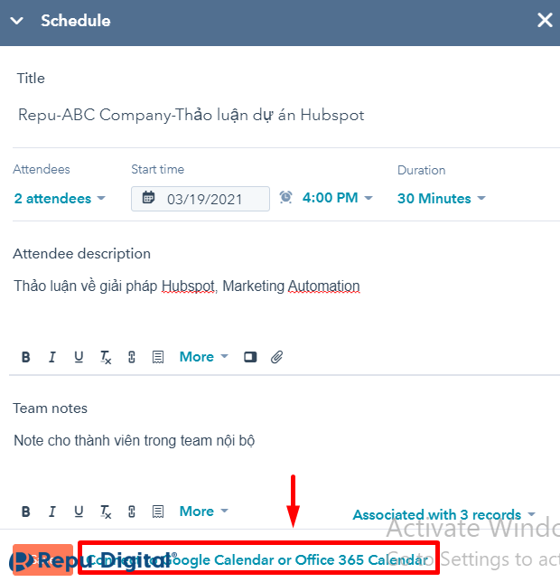 Connect-to-Google-calendar