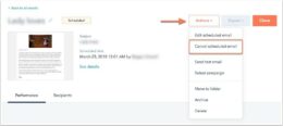 Cách dừng hủy chiến dịch Email Marketing trong HubSpot