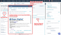 Soạn Email với cửa sổ HubSpot Email Editor to hơn trong Deal, Ticket, Contact, Company